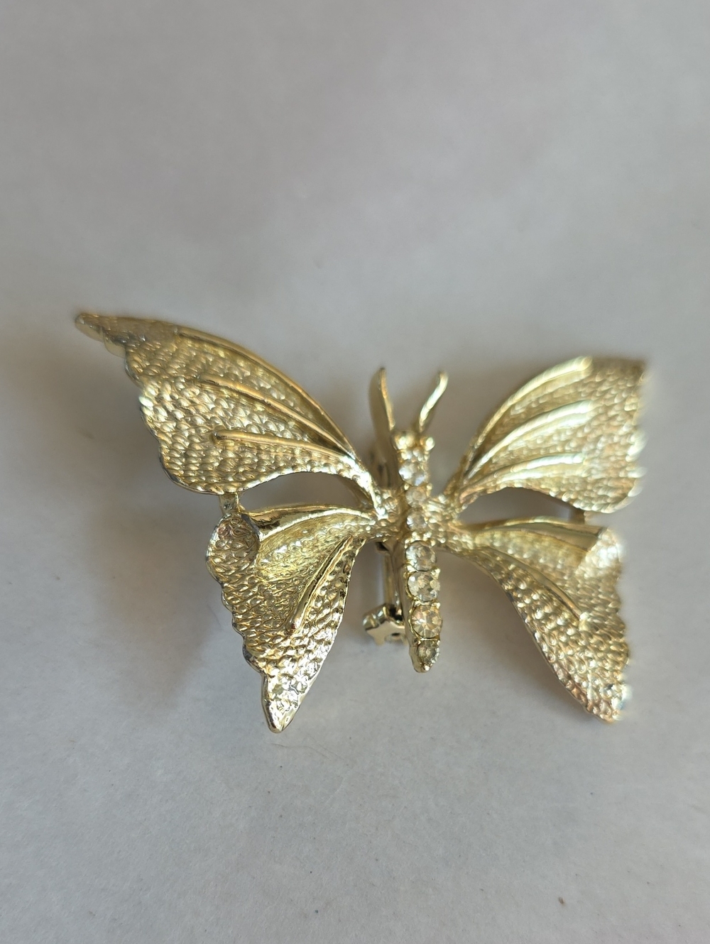 3/$10 Signed Gold Butterfly Pin Brooch - Women’s Elegant Accent